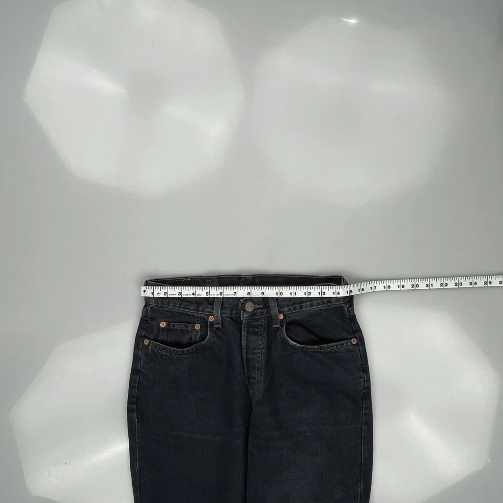 90S Levis Orange Tab Jeans - 30W 30L Grey Denim - Image 3