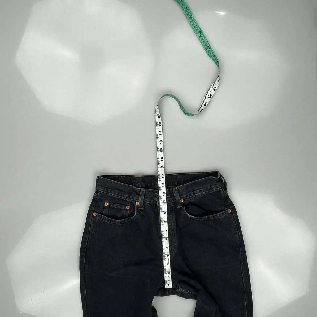 90S Levis Orange Tab Jeans - 30W 30L Grey Denim - Image 4