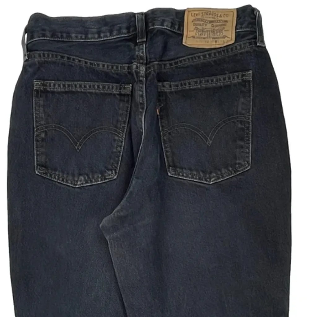 90S Levis Orange Tab Jeans - 30W 30L Grey Denim - Image 6