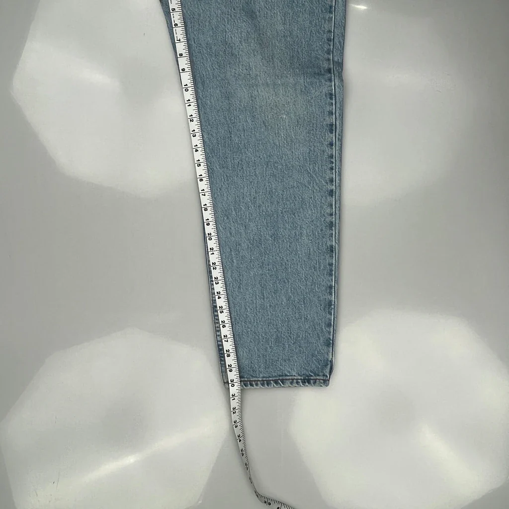 90S Levis 550 Jeans - 31W 30L Light Wash Cotton - Image 5