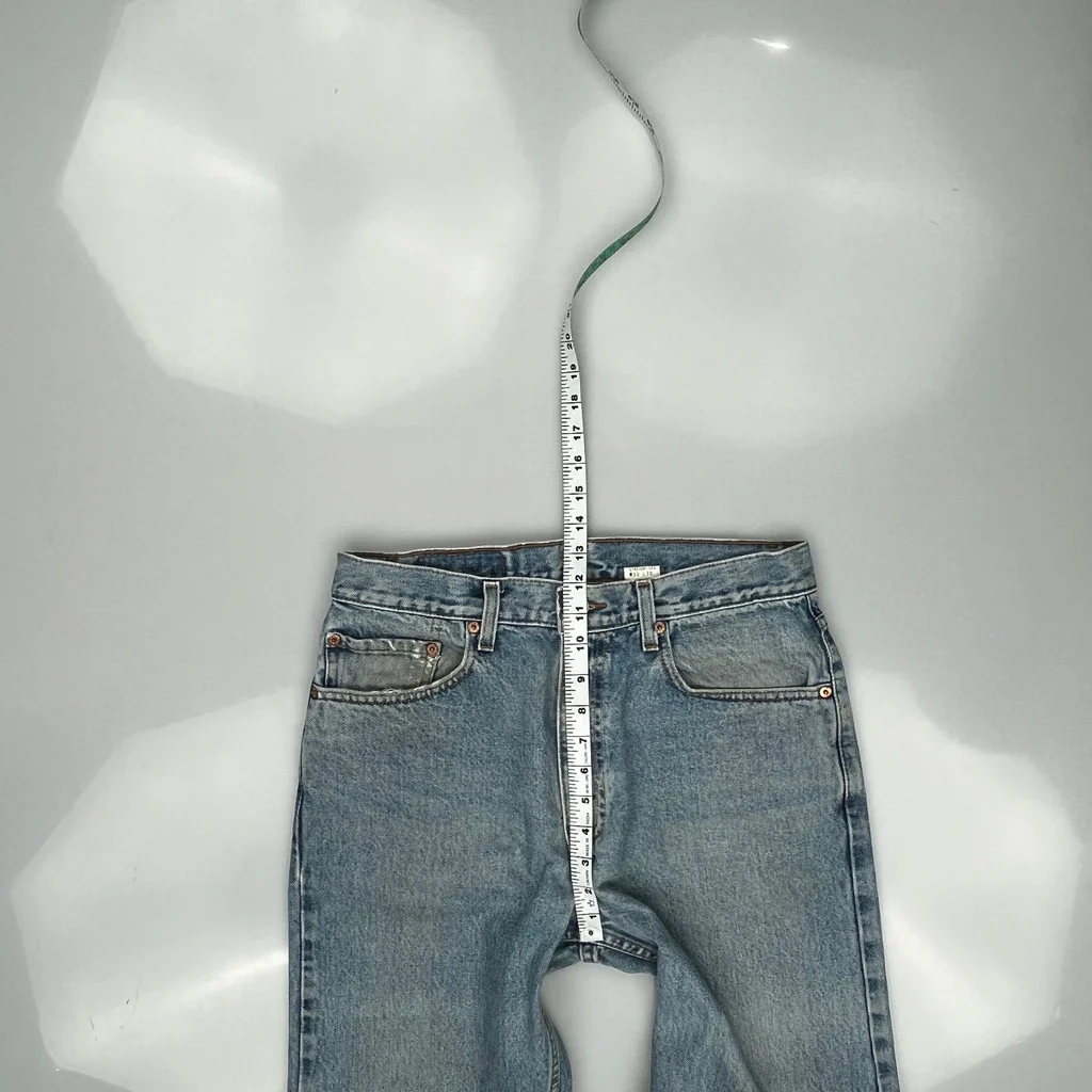 90S Levis 505 Jeans - 31W 30L Light Wash Cotton - Image 4