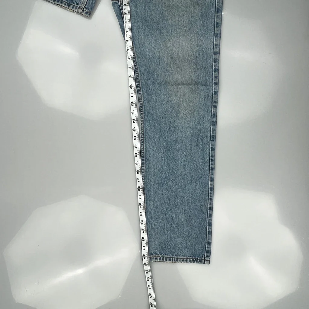 90S Levis 505 Jeans - 31W 30L Light Wash Cotton - Image 6