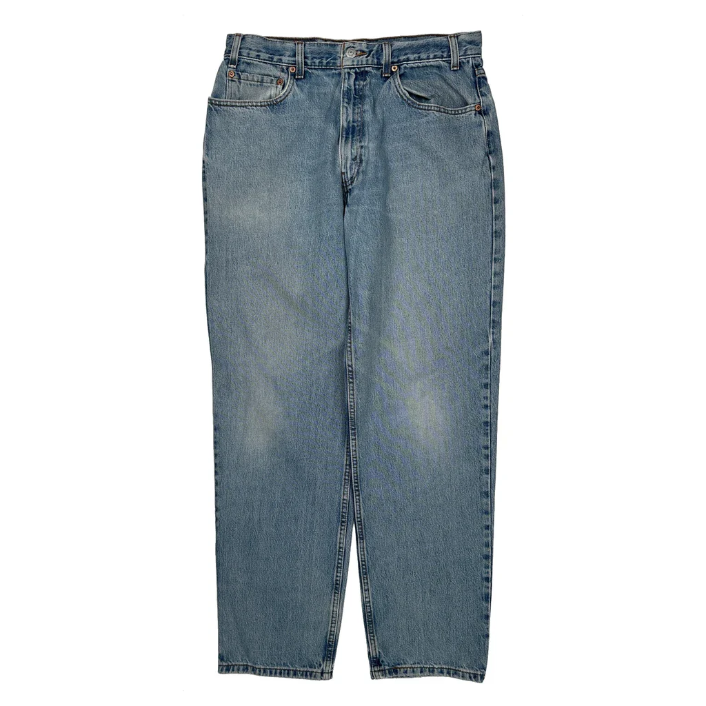 90S Levis 550 Jeans - 32W 32L Light Wash Cotton - Image 2