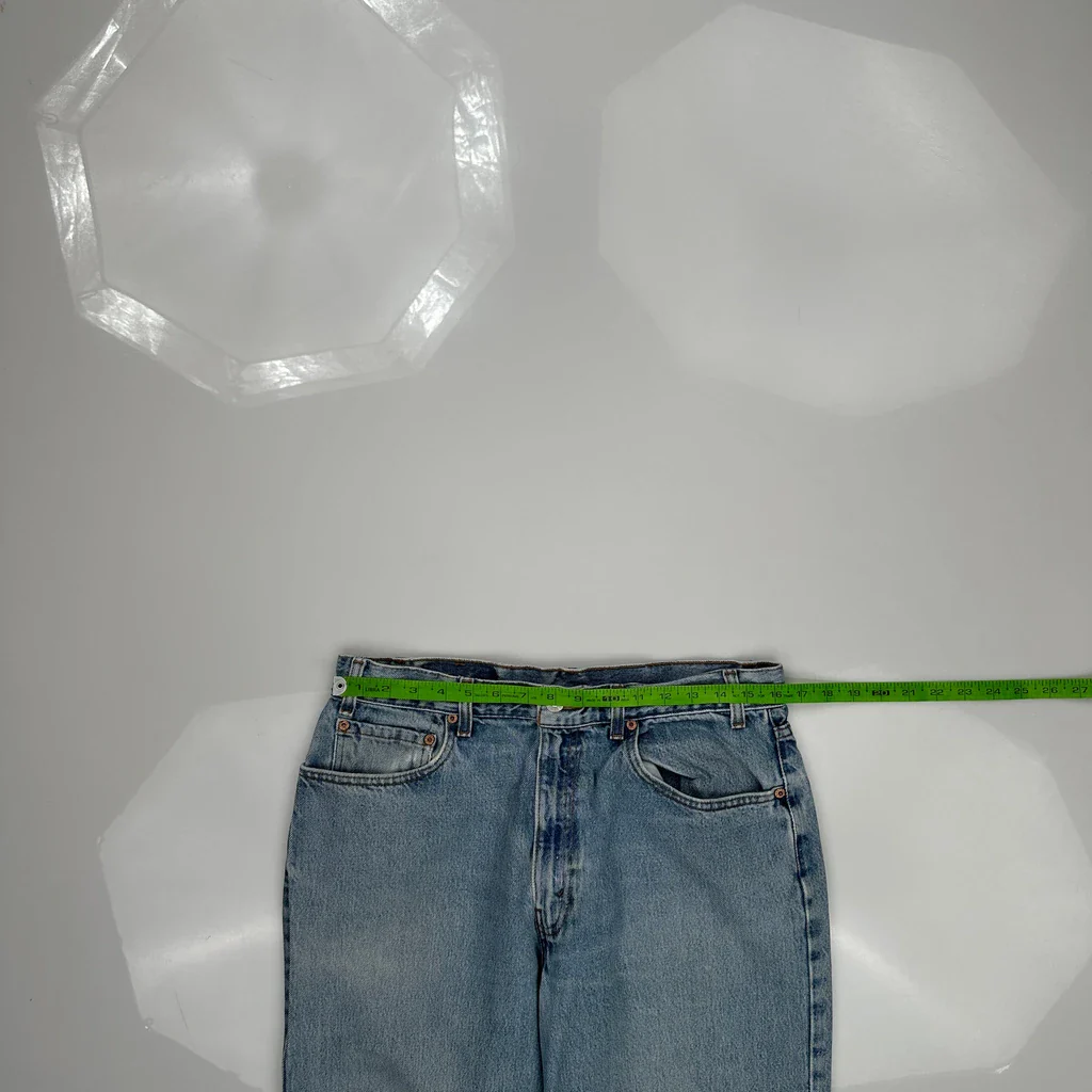 90S Levis 550 Jeans - 32W 32L Light Wash Cotton - Image 3