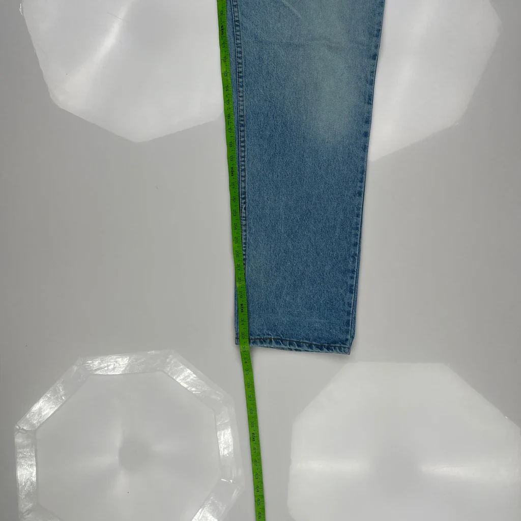 90S Levis Jeans - 36W 33L Light Wash Cotton - Image 5
