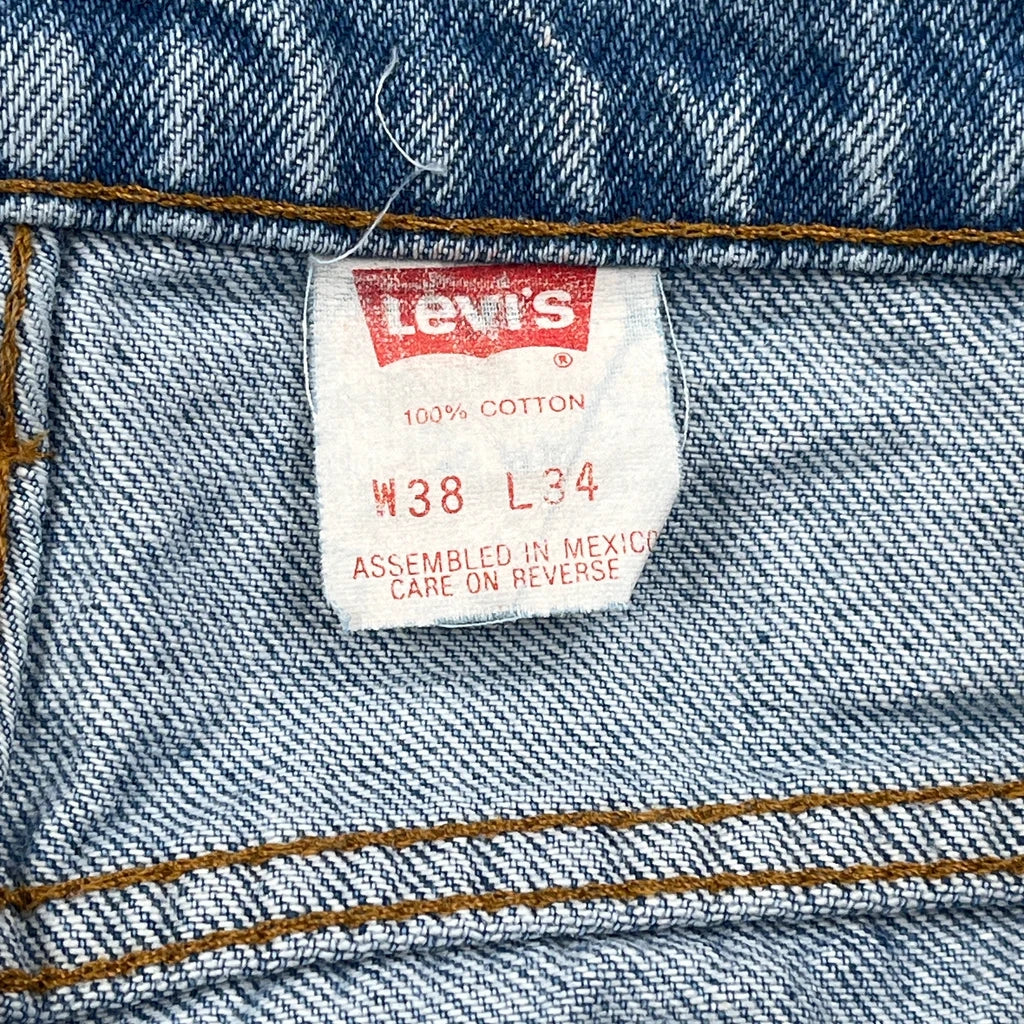 90S Levis Jeans - 36W 33L Light Wash Cotton - Image 6