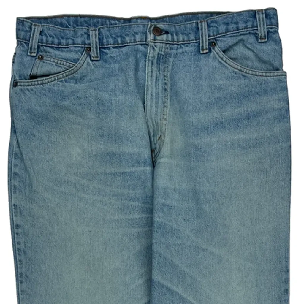 90S Levis Jeans - 36W 33L Light Wash Cotton - Image 9