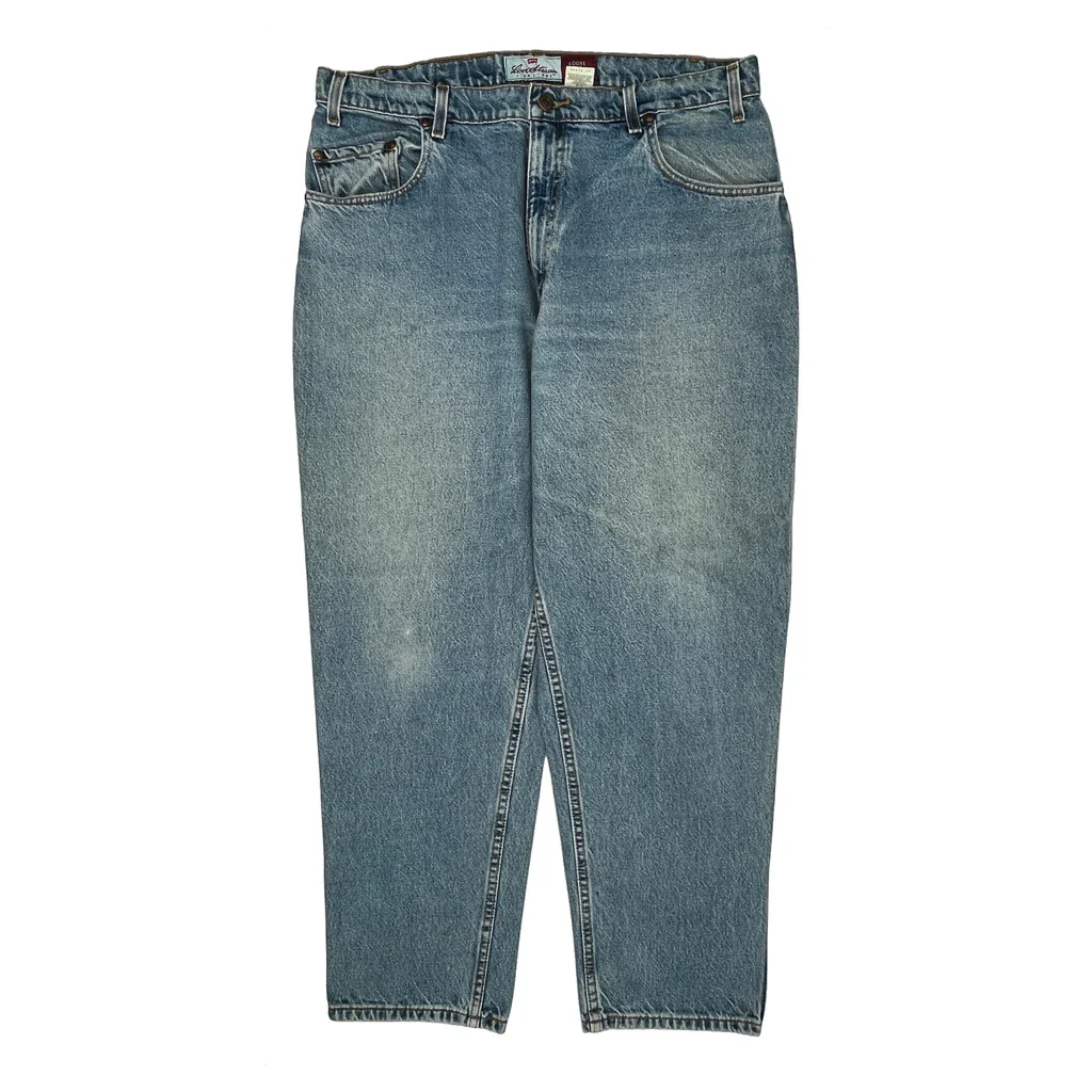 90S Levis 545 Loose Fit Jeans - 38W 30L Light Wash Cotton - Image 2