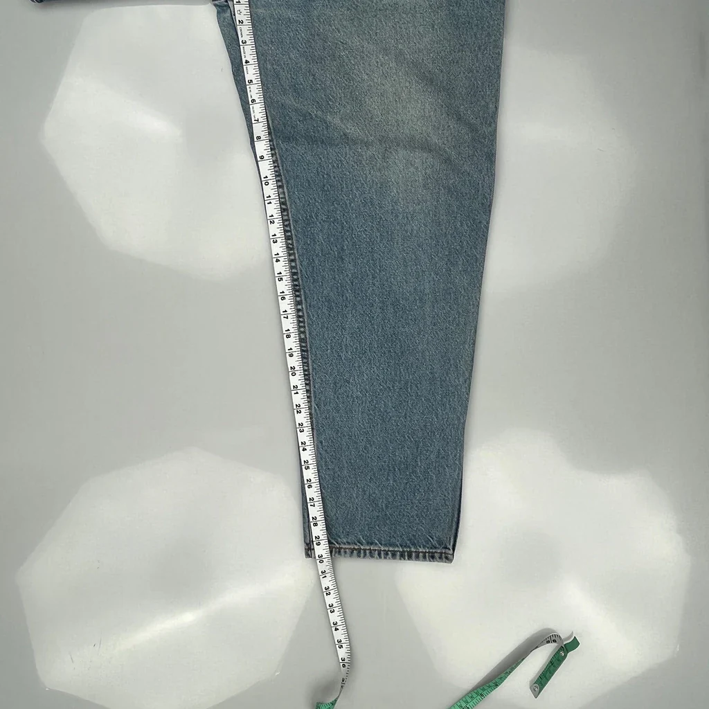 90S Levis 545 Loose Fit Jeans - 38W 30L Light Wash Cotton - Image 5