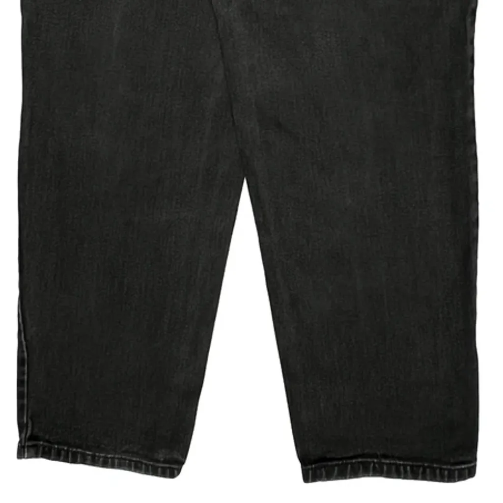 90S Levis 550 Jeans - 33W UK 14 Black Cotton - Image 8