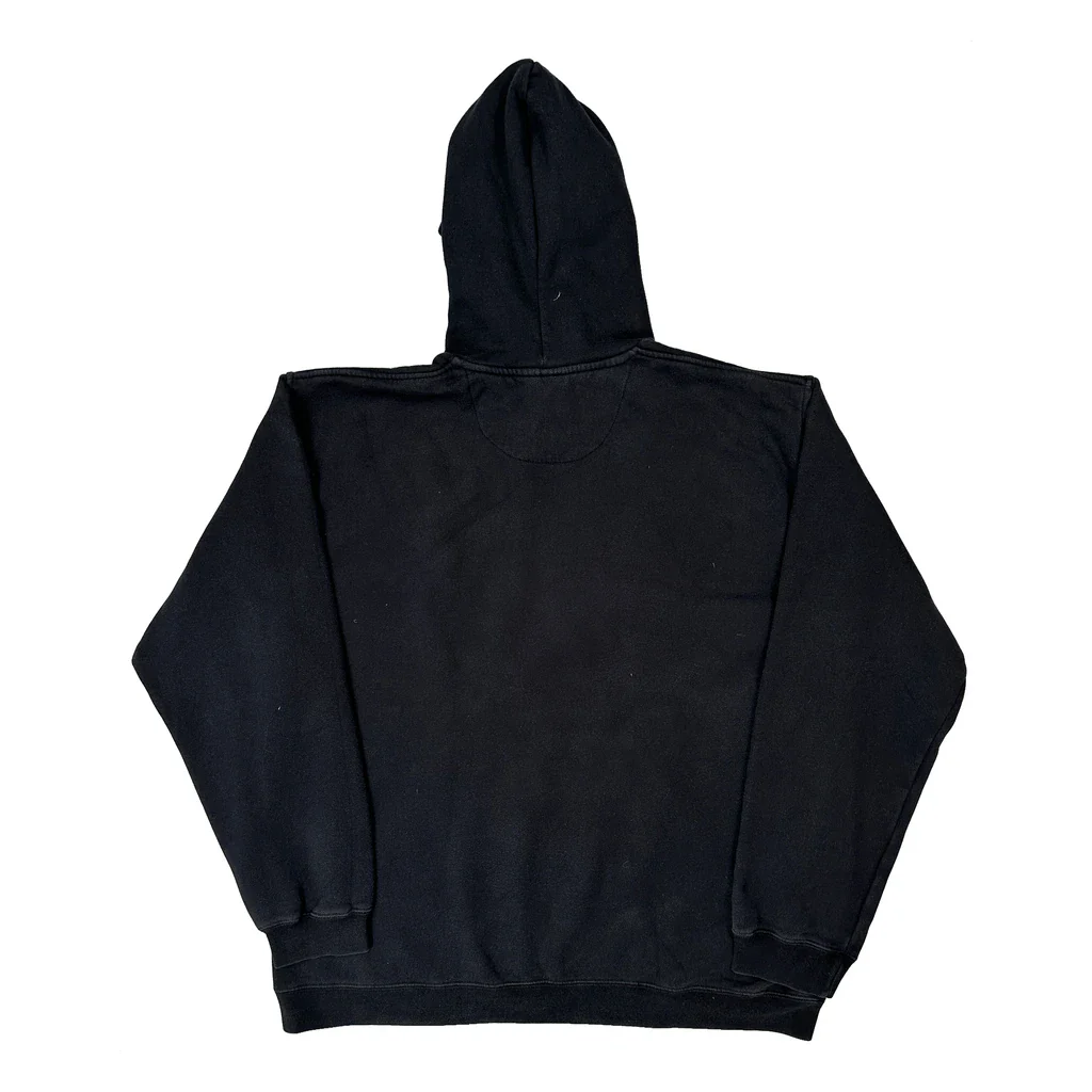 90S Made In Canada Nike Notre Dame Graphic Hoodie - 2XL Black Cotton - Image 2