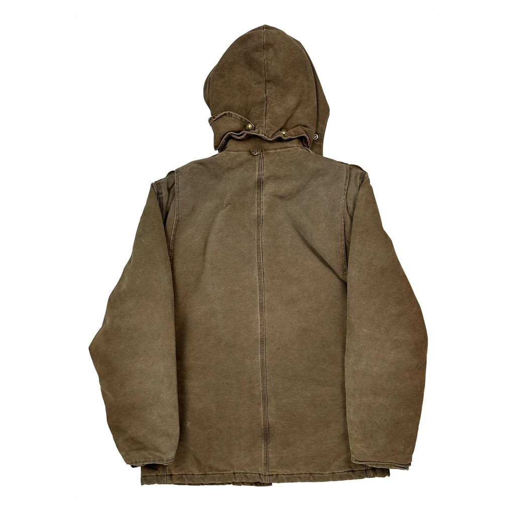 90S Made In USA Carhartt C26 Cht Jacket - Medium Brown Cotton - Image 2