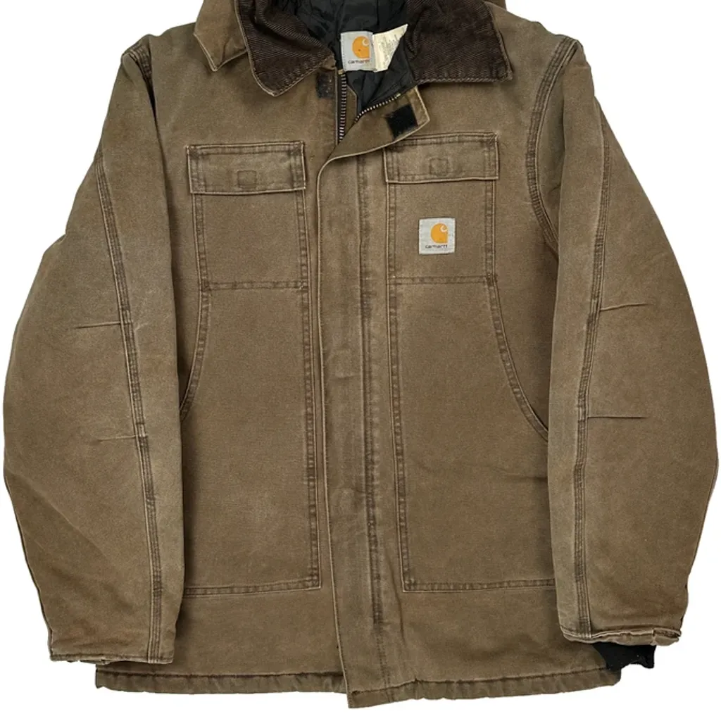 90S Made In USA Carhartt C26 Cht Jacket - Medium Brown Cotton - Image 5
