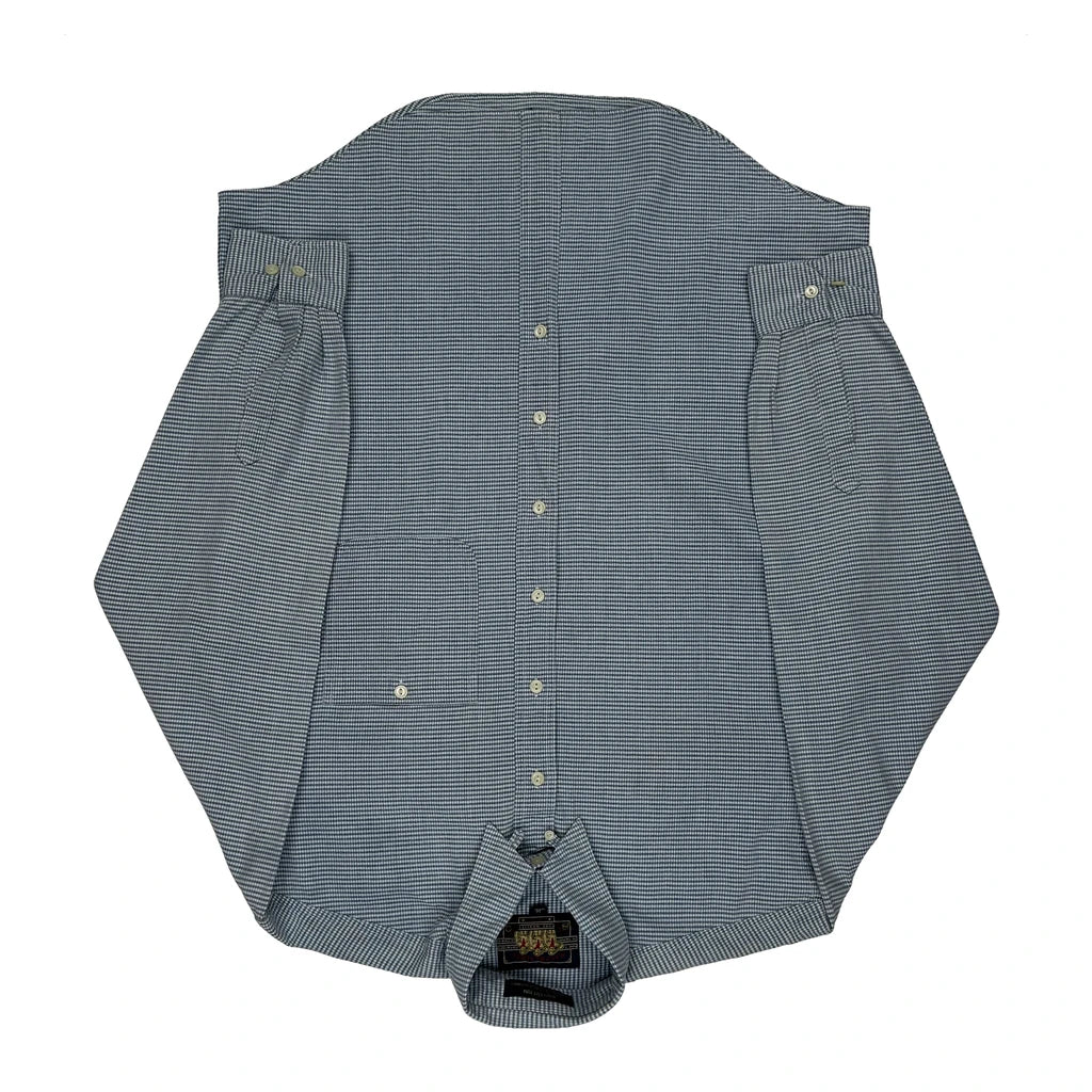 90S Made In USA Chaps Ralph Lauren Checked Shirt - Large Blue Cotton