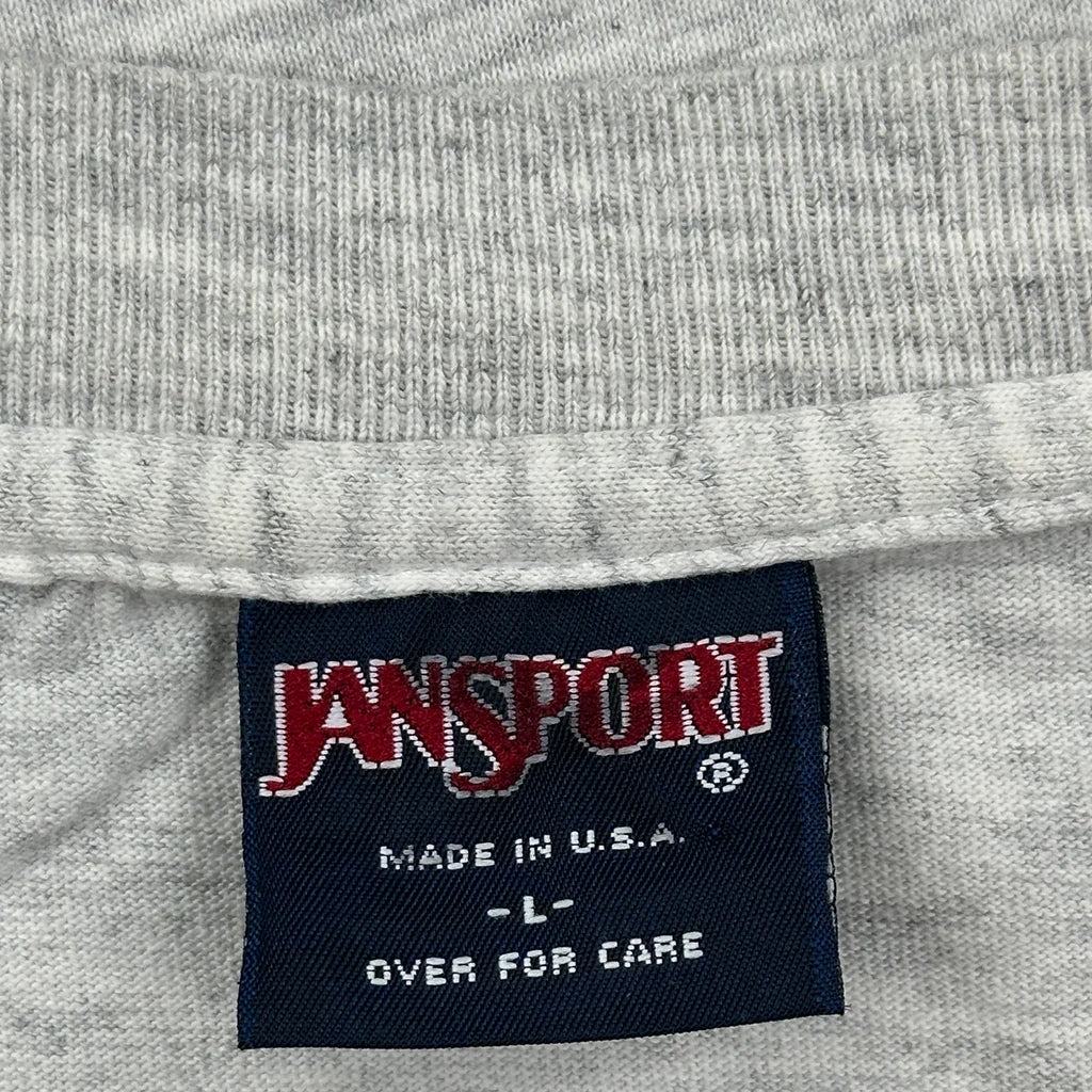 90S Made In USA Jansport University Of Virginia T-Shirt - Large Grey Cotton - Image 3