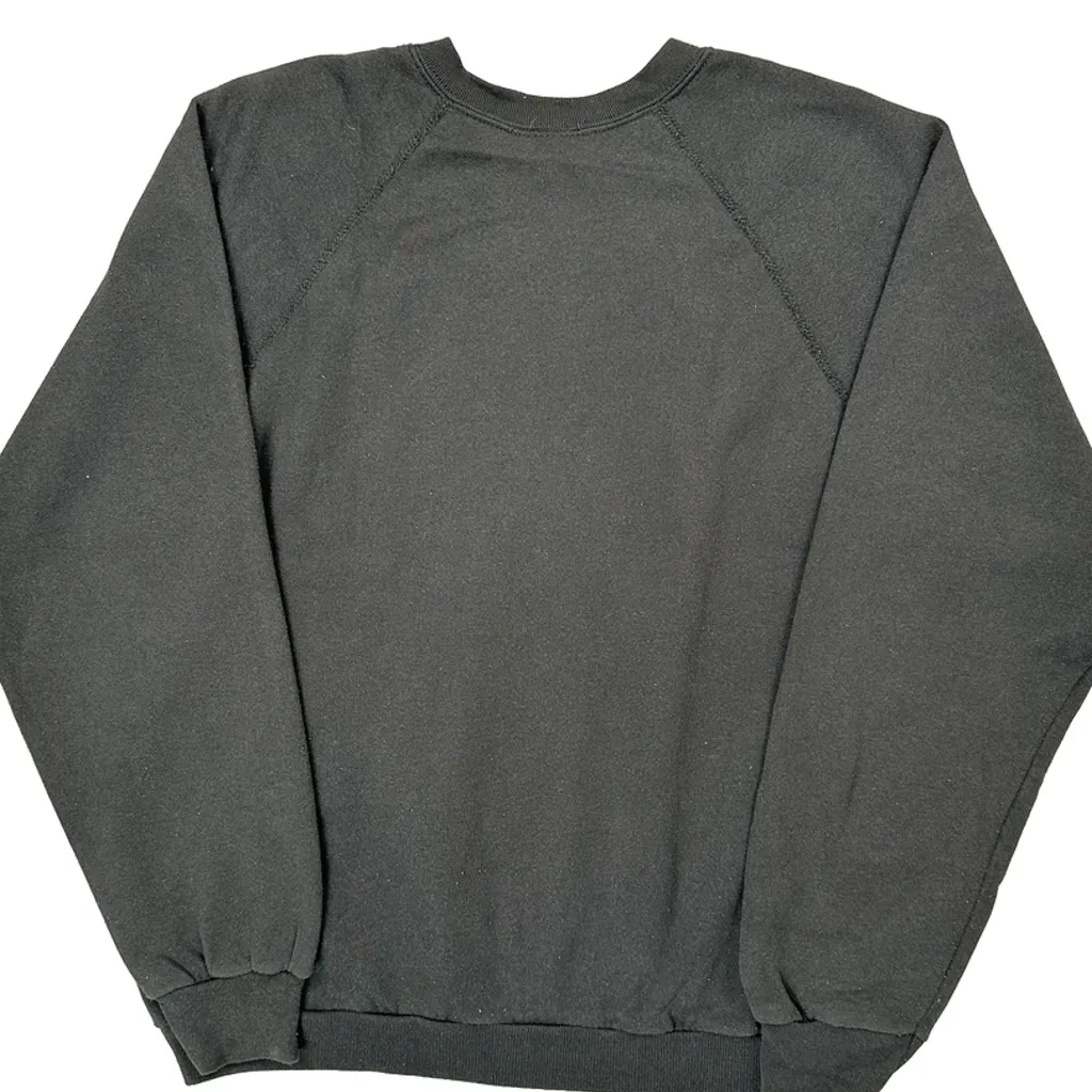 90S Made In USA Nfl Philadelphia Eagles Raglan Sweatshirt - Large Black Cotton - Image 6