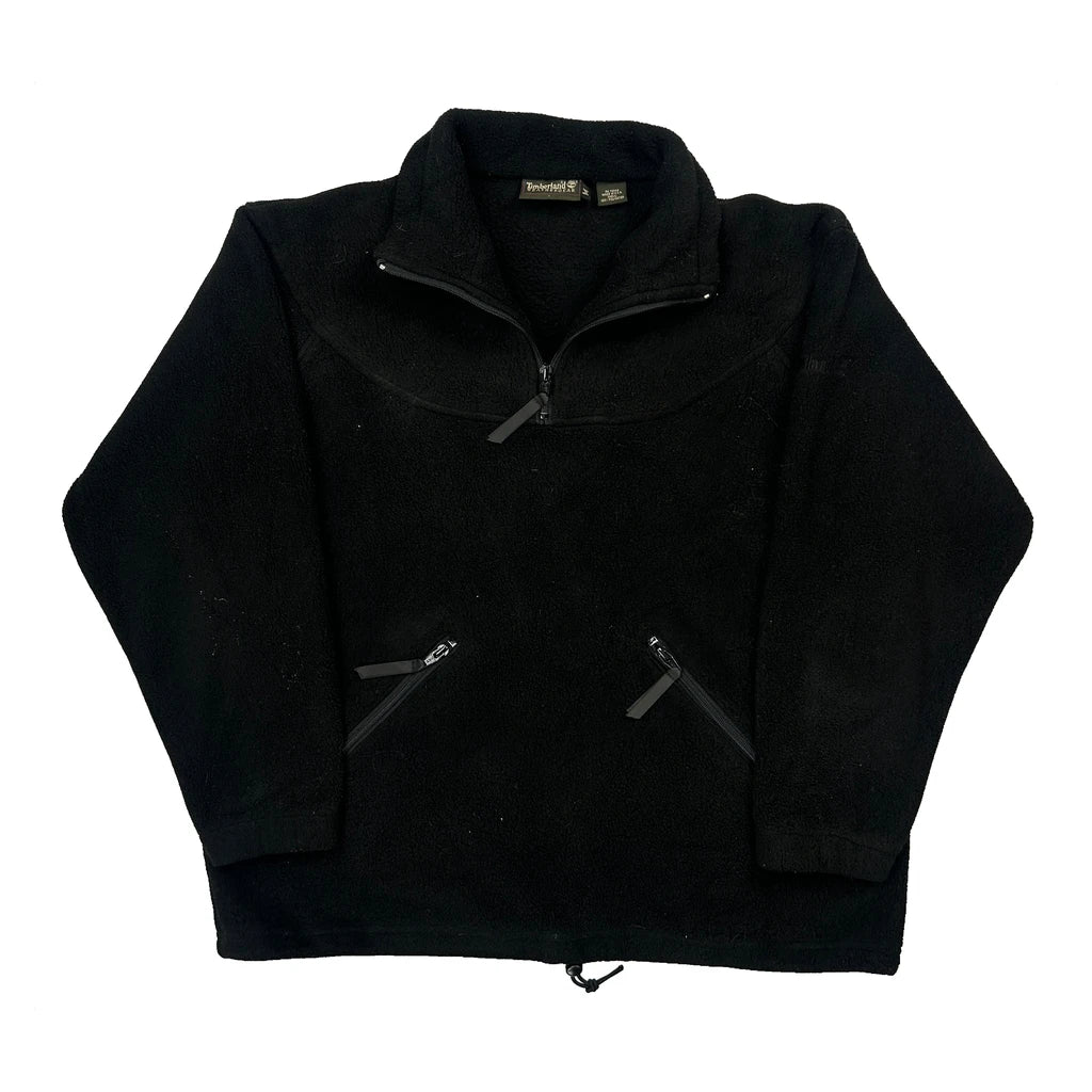 90S Made In USA Timberland Fleece - Medium Black Polyester