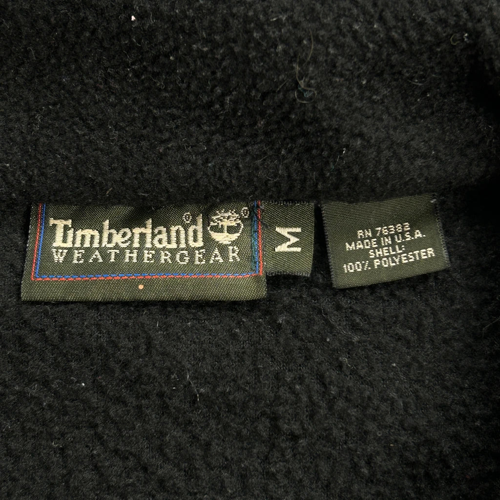 90S Made In USA Timberland Fleece - Medium Black Polyester - Image 3
