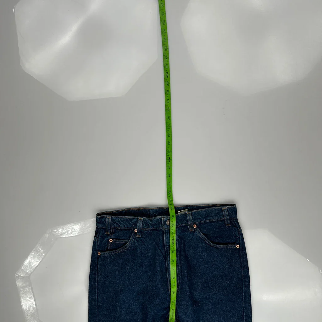 90S Orange Tab Levis 505 Jeans - 34W 30L Blue Cotton - Image 4