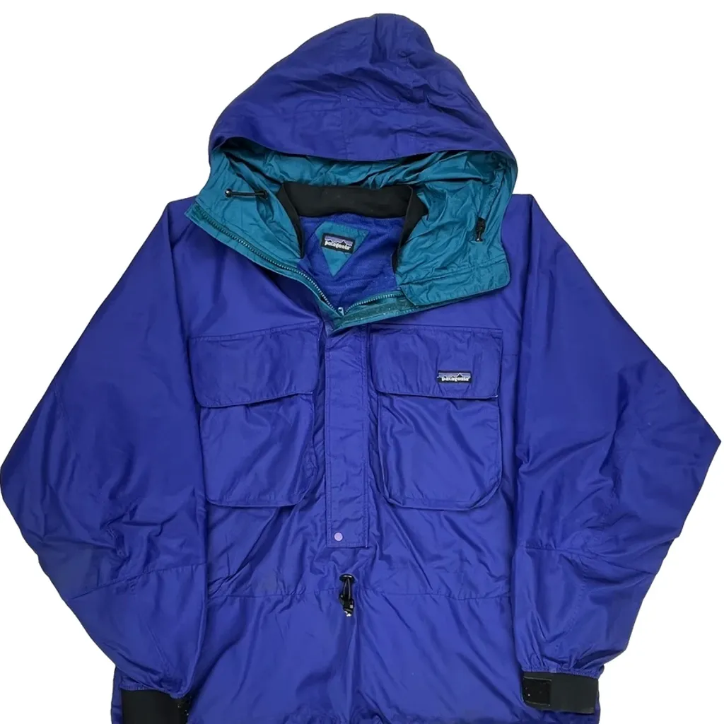 90S Patagonia Waterproof Jacket - 2XL Blue Nylon - Image 6