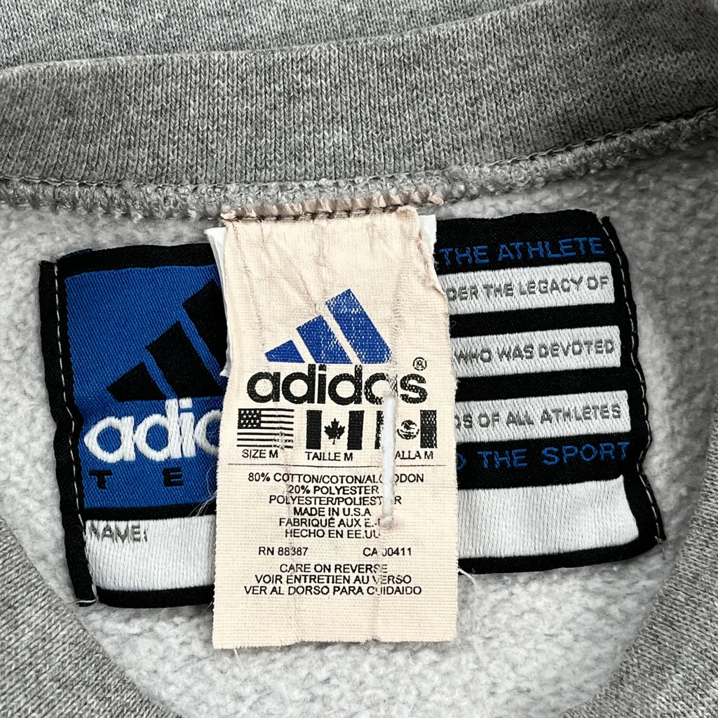 90S Tampa Bay Buccaneers Adidas Nfl Graphic Sweatshirt - Medium Gray Cotton Blend - Image 3
