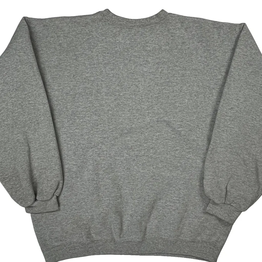 90S Tampa Bay Buccaneers Adidas Nfl Graphic Sweatshirt - Medium Gray Cotton Blend - Image 6