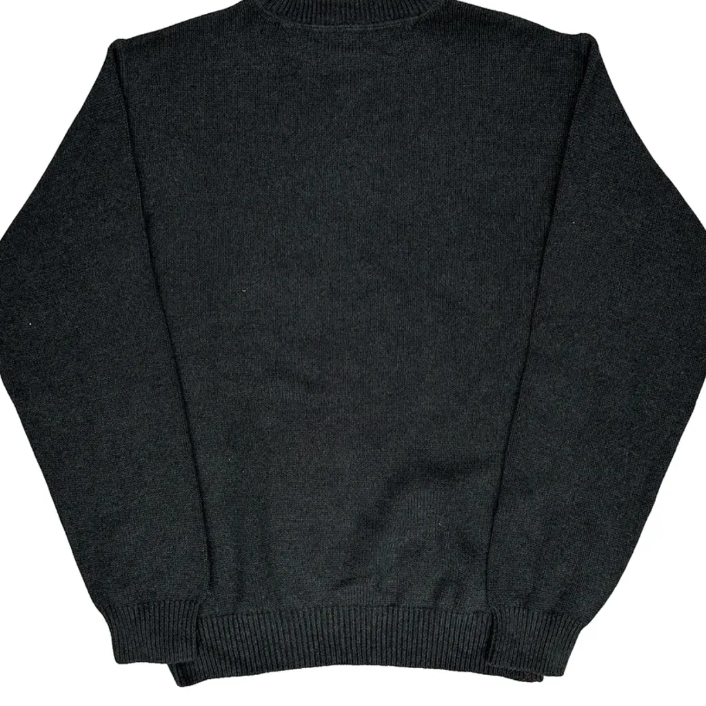 90S Tommy Hilfiger Chunky Knit Jumper - Medium Grey Cotton - Image 7