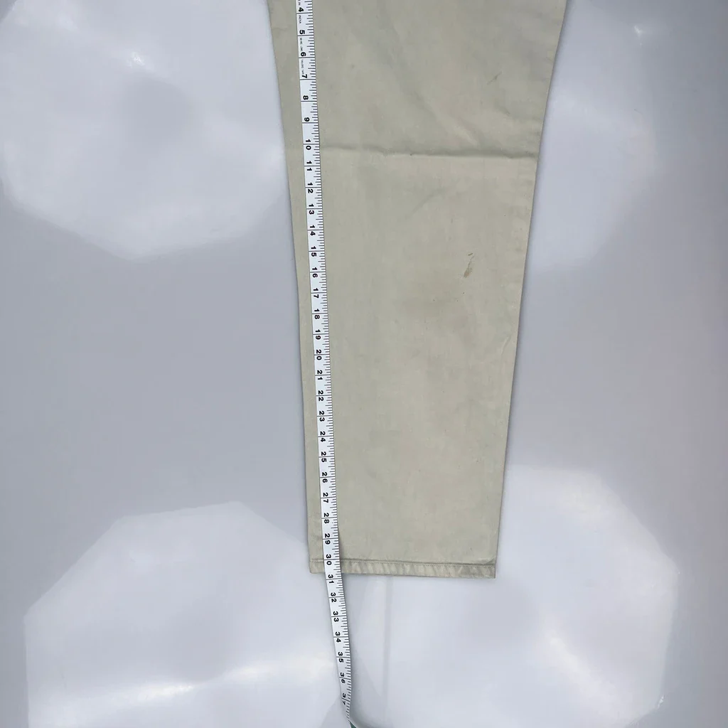 90S Tommy Hilfiger Pleated Trousers - 32W 31L Beige Cotton - Image 5