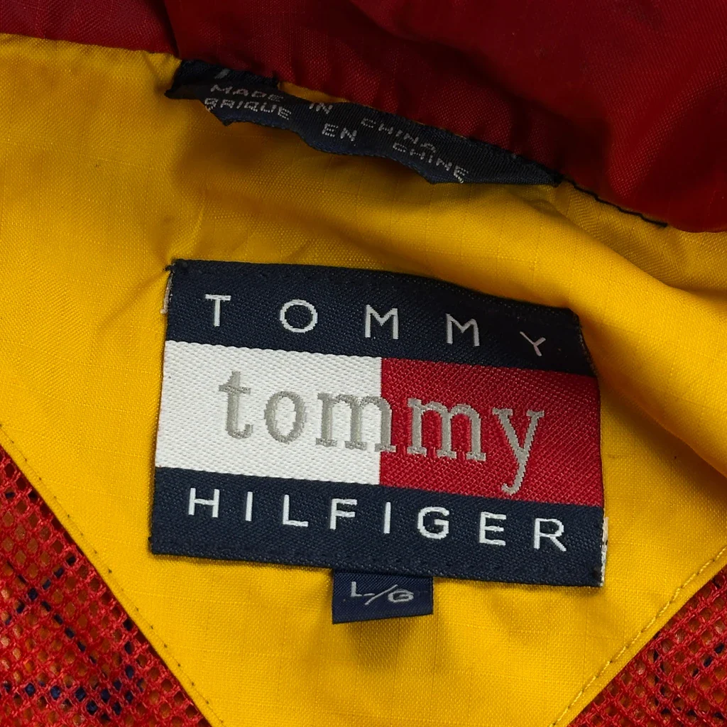 90S Tommy Hilfiger Windbreaker - Large Blue Nylon - Image 3