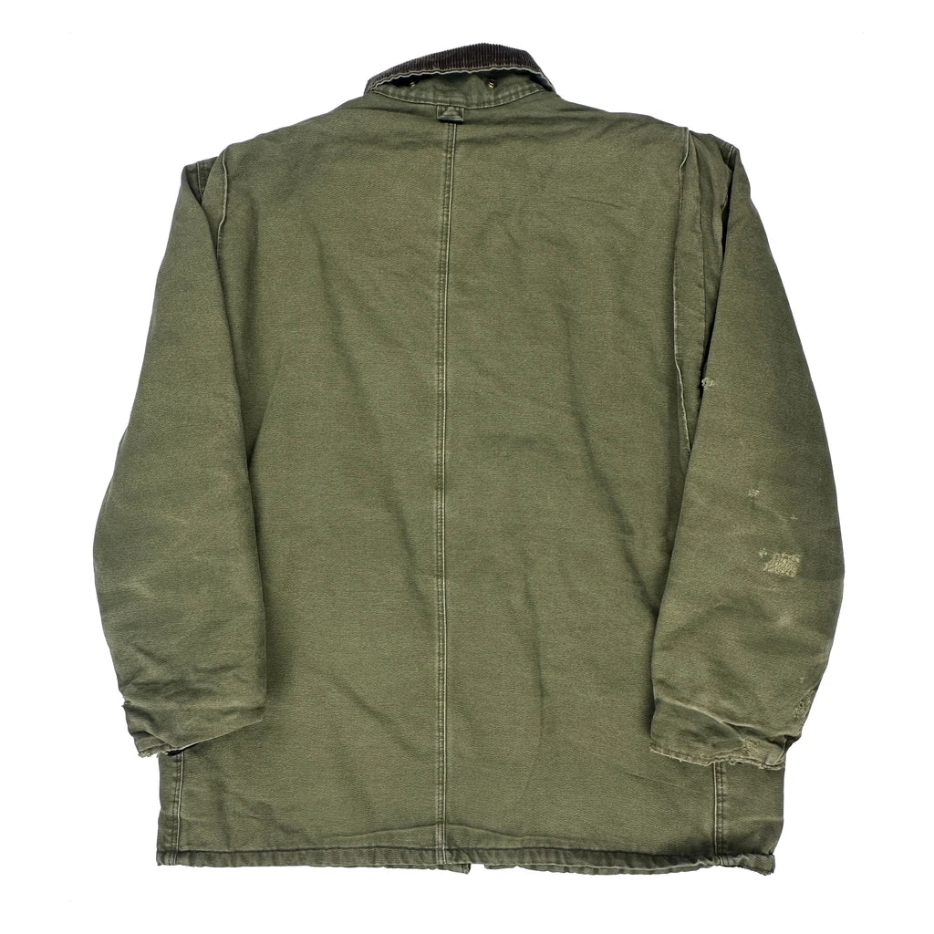 90S Workwear Arctic Jacket - XL Green Cotton - Image 2