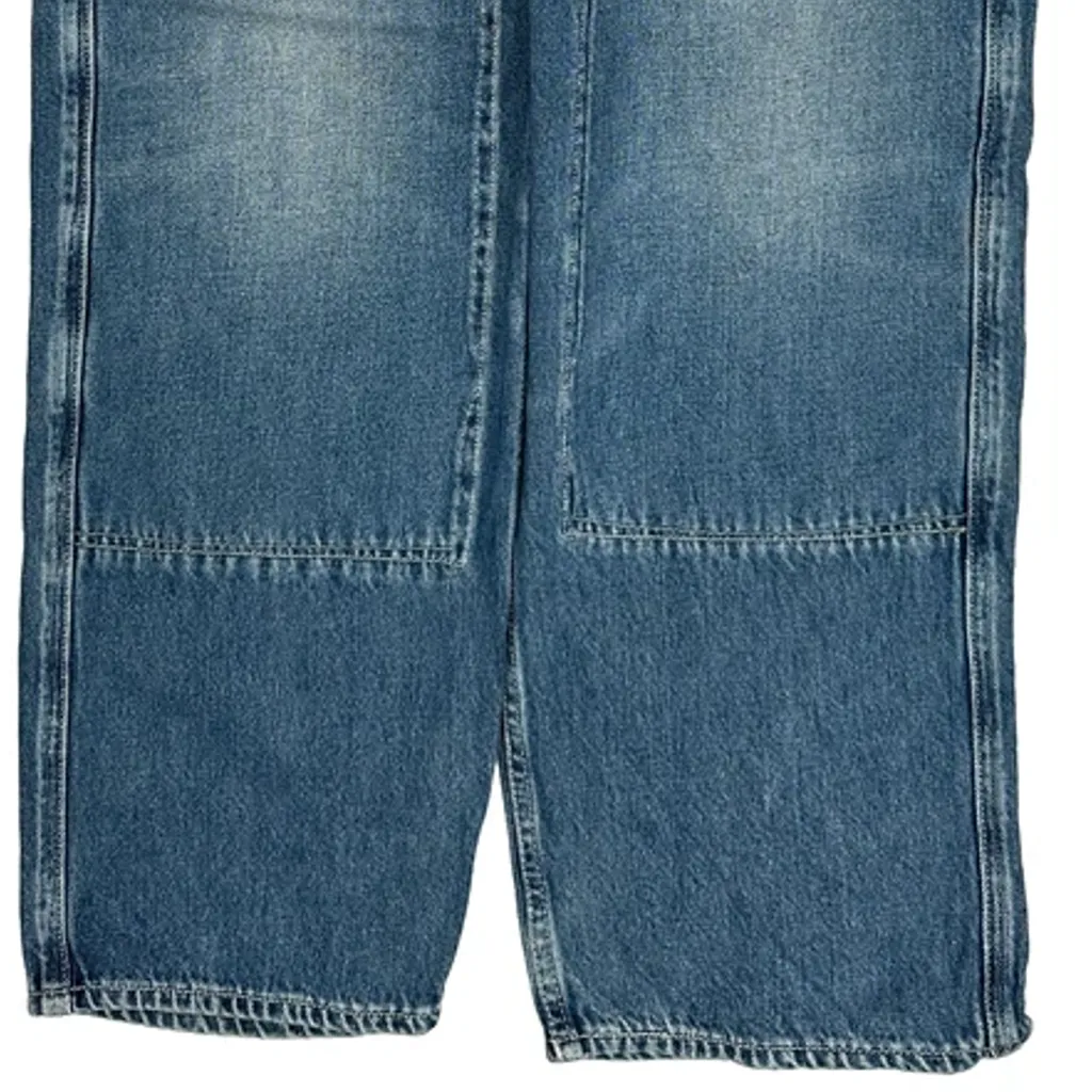 90S Workwear Levis Double Knee Jeans - 33W 32L Blue Denim - Image 9
