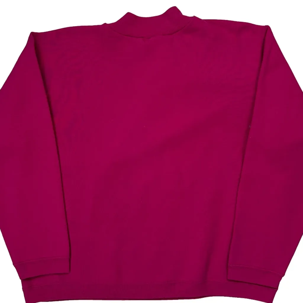 90S Yankees Adidas Sweatshirt - XL Pink Cotton Blend - Image 6