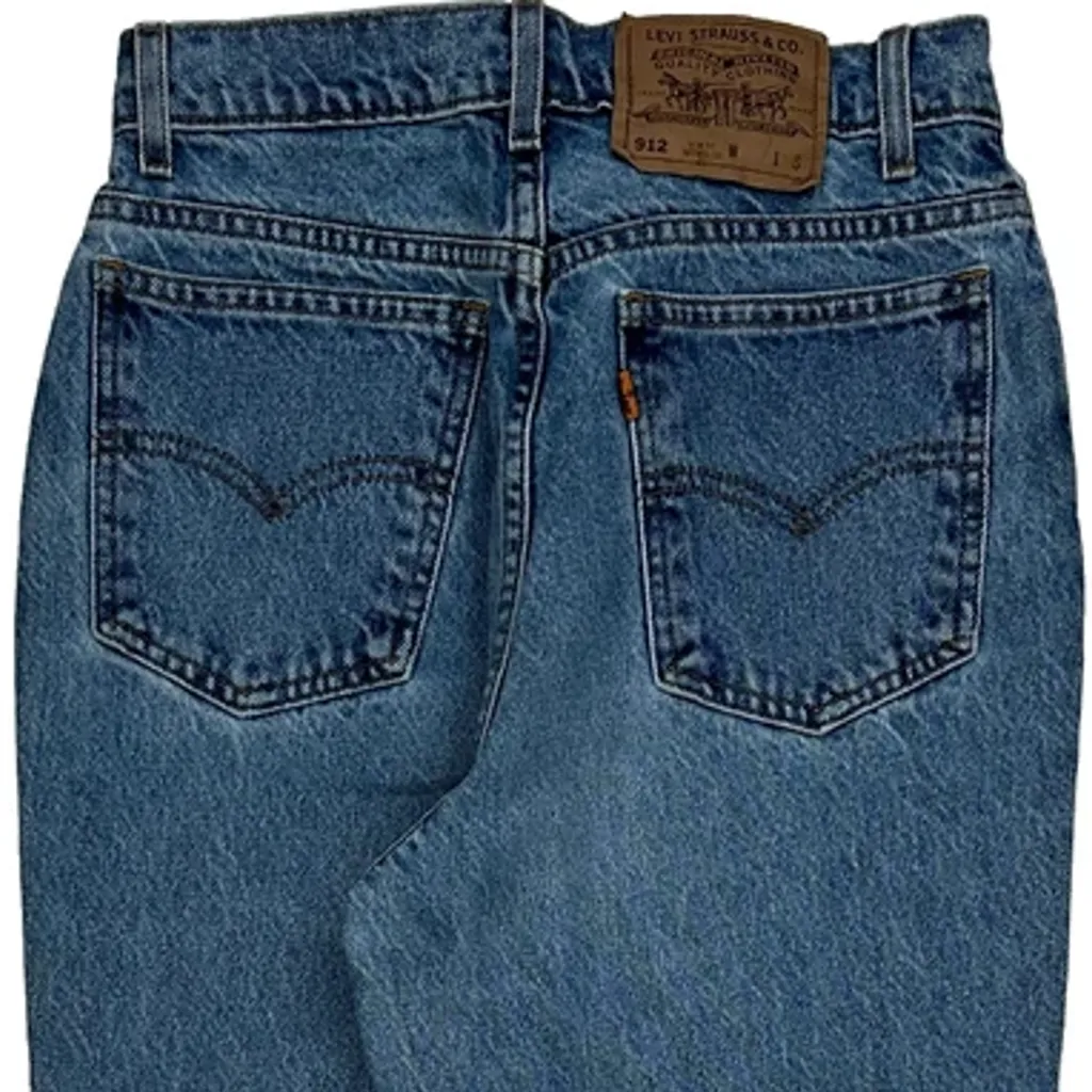 912 Levis Slim Fit Jeans - 25W UK 6 Blue Cotton - Image 7