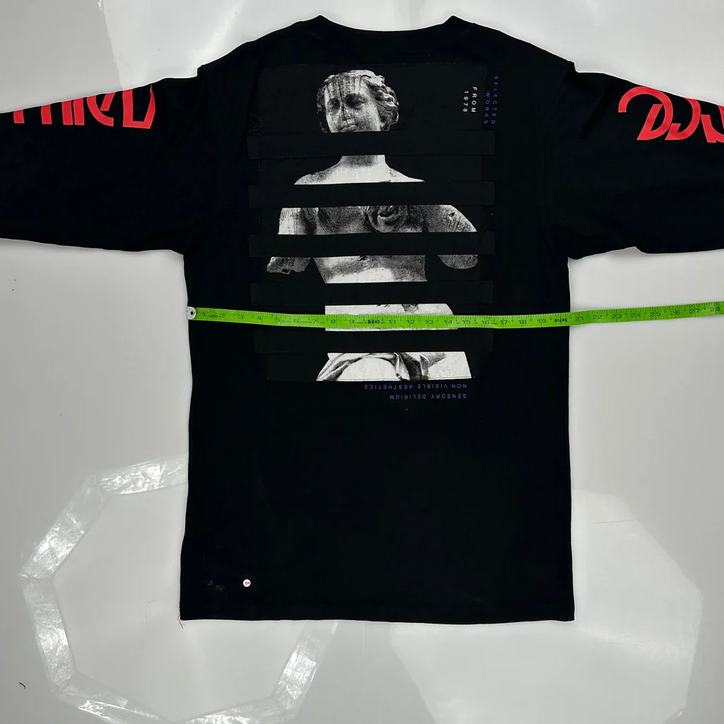 A3Sth3Tic Diesel Graphic Long Sleeve T-Shirt - Medium Black Cotton - Image 4