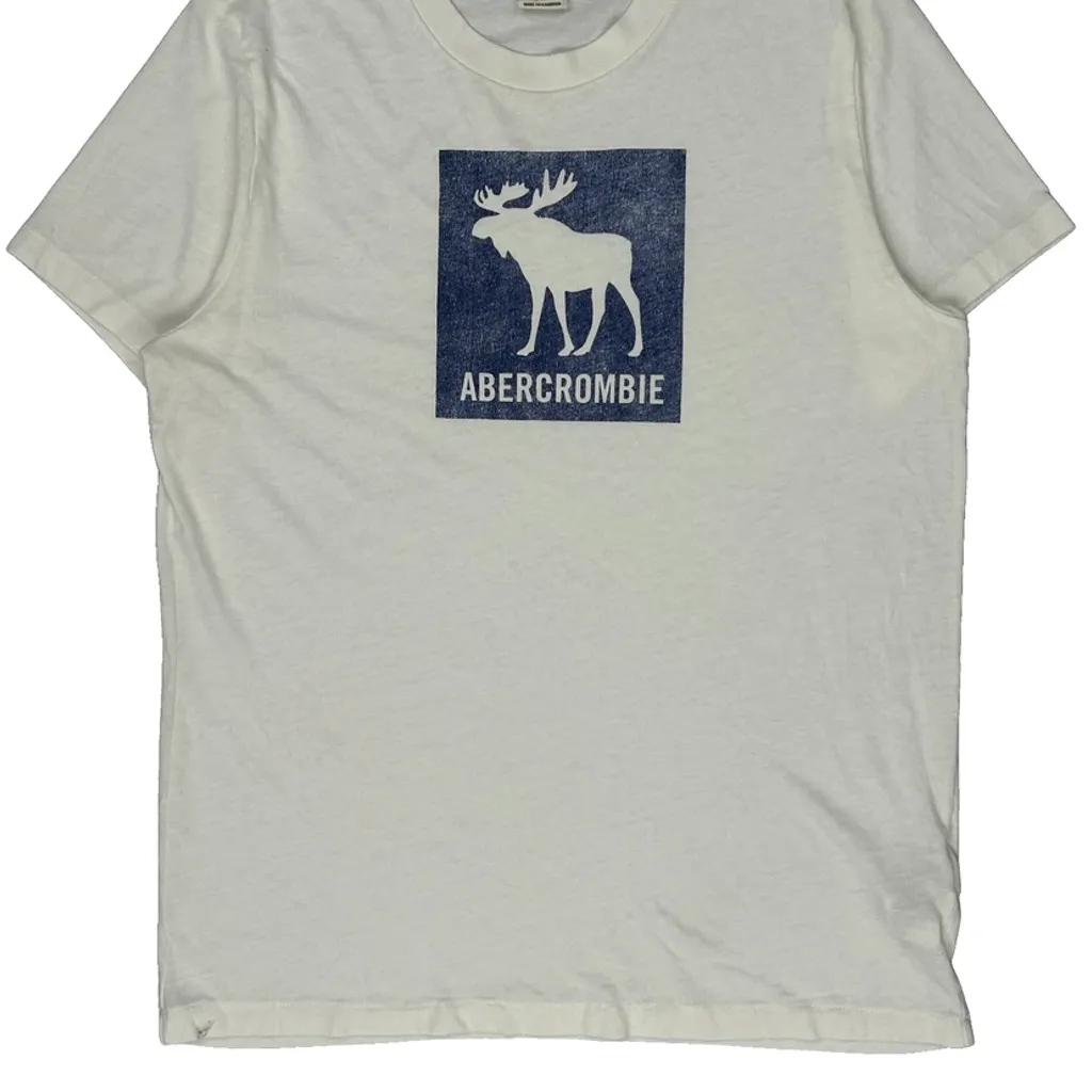 Abercrombie & Fitch T-Shirt - XL White Cotton - Image 4