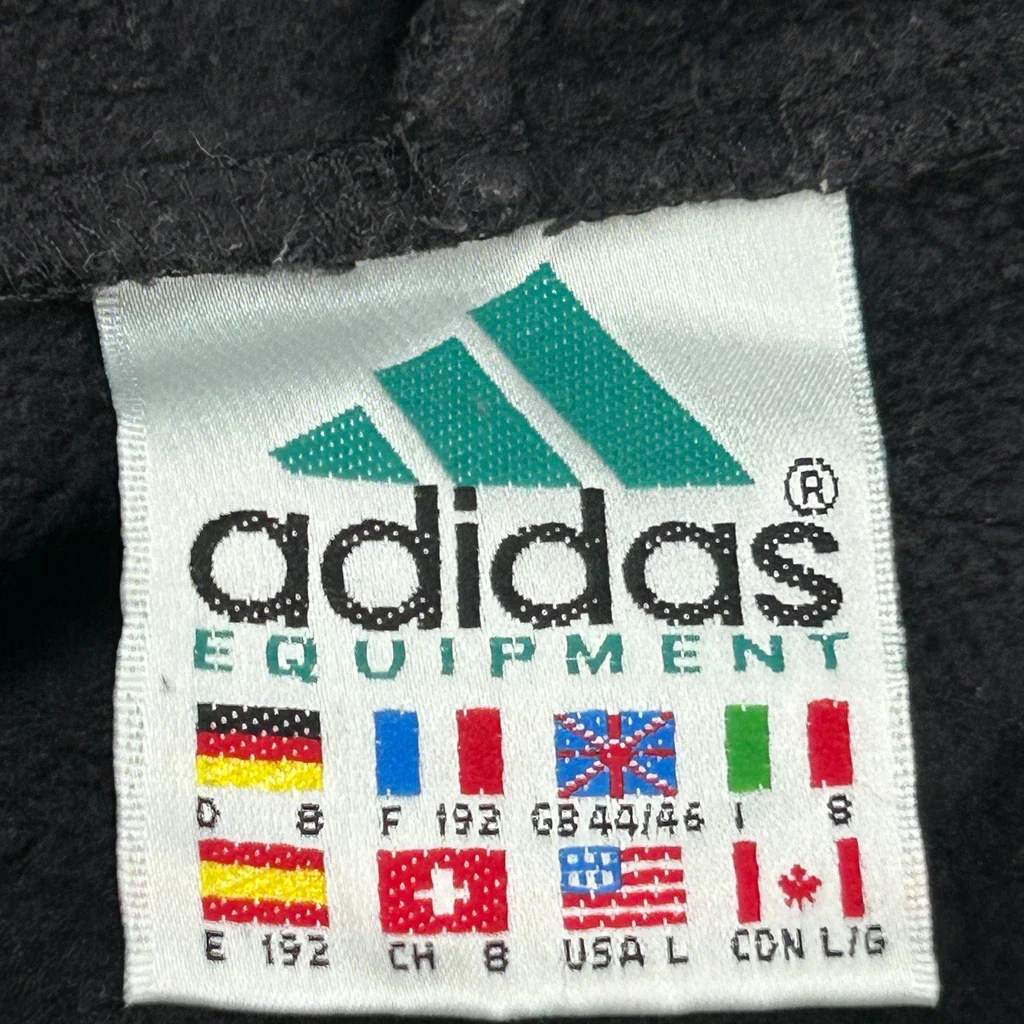 Adidas Equipment Hoodie - Large Black Cotton - Image 3