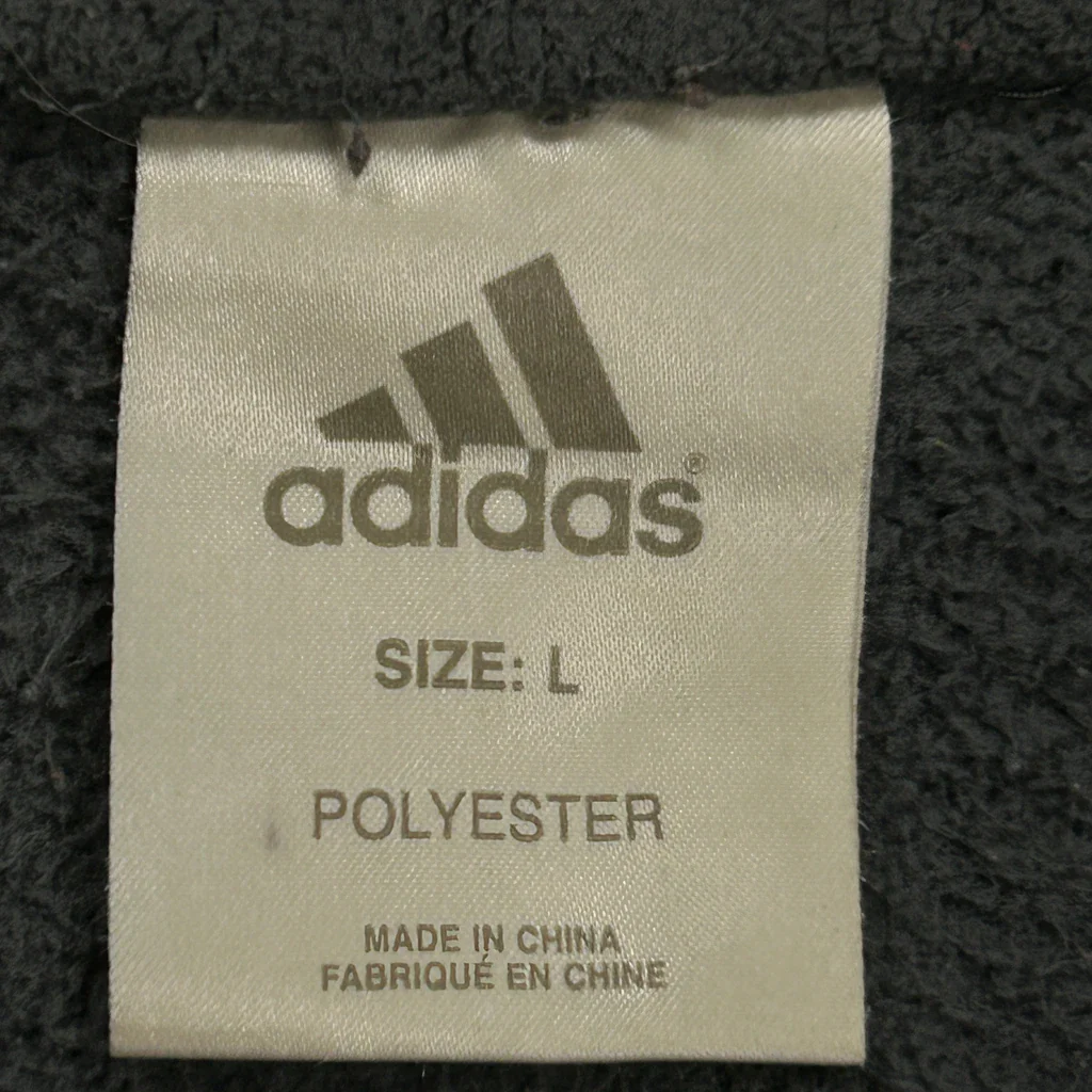 Adidas Fleece - Large Gray Polyester - Image 3
