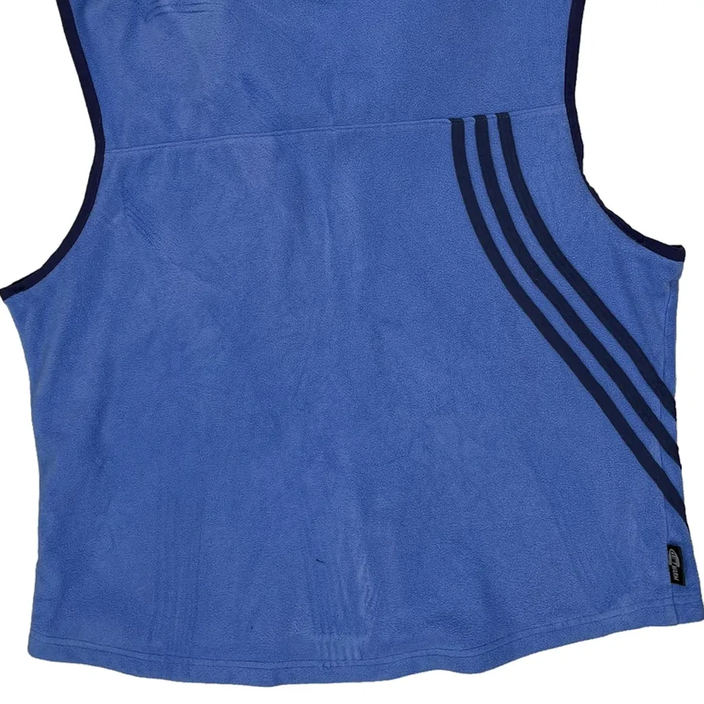 Adidas Fleece Vest - Large Blue Polyester - Image 8