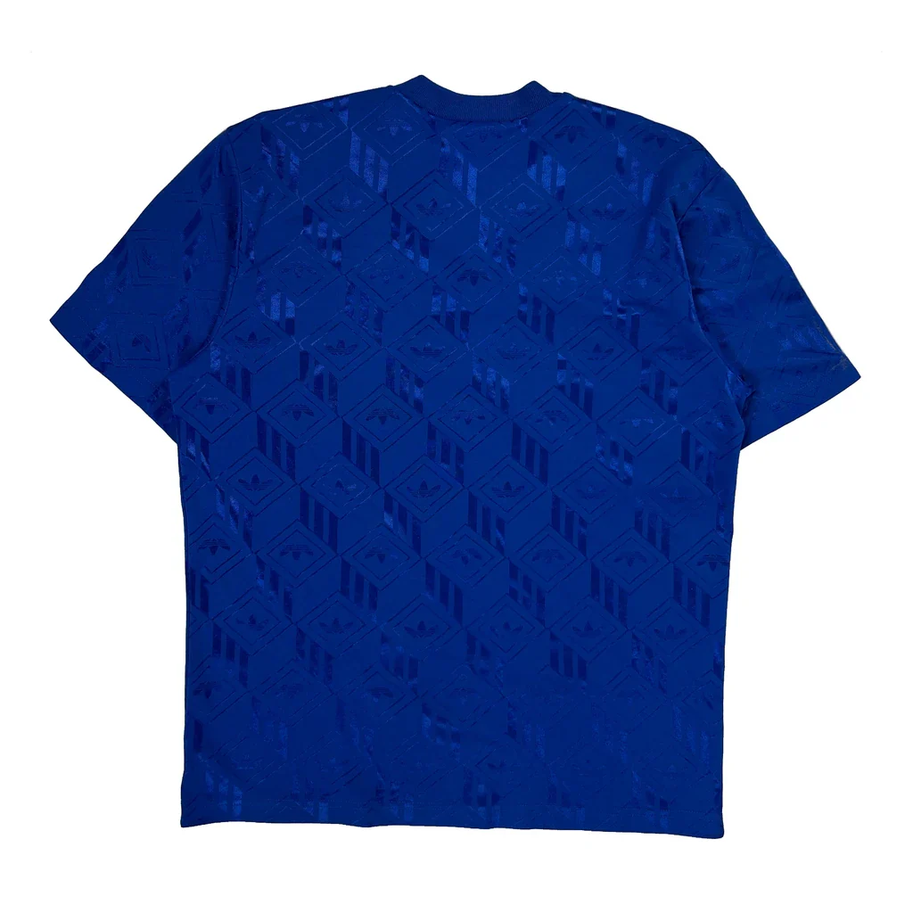 Adidas Football Shirt - Large Blue Polyester - Image 2
