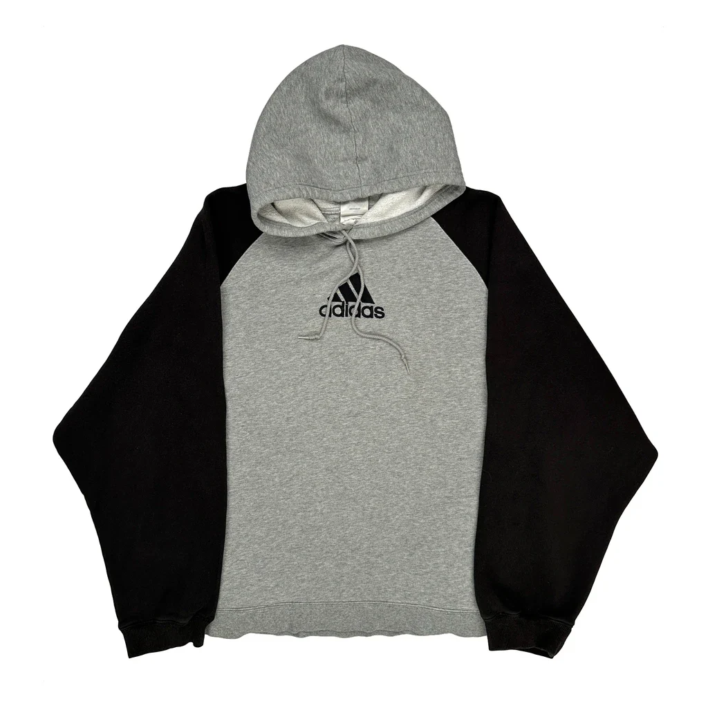 Adidas Hoodie - Large Black Cotton