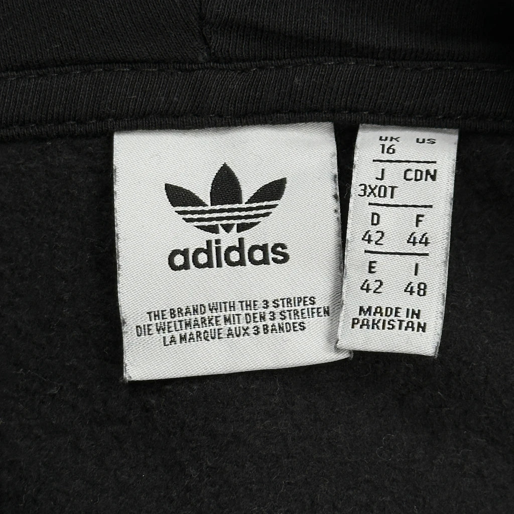 Adidas Hoodie - Medium Black Cotton - Image 3