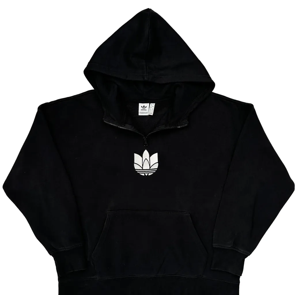 Adidas Hoodie - Medium Black Cotton - Image 5