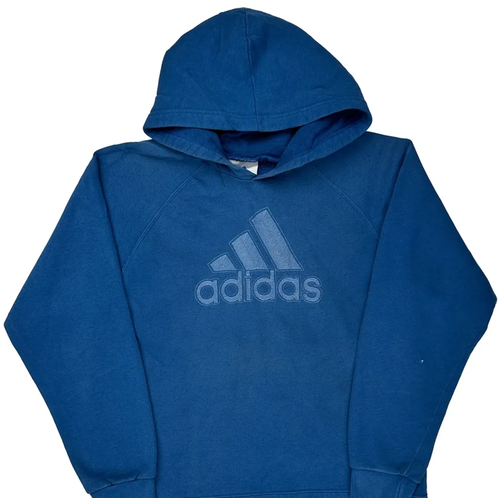 Adidas Hoodie - Medium Blue Cotton - Image 5