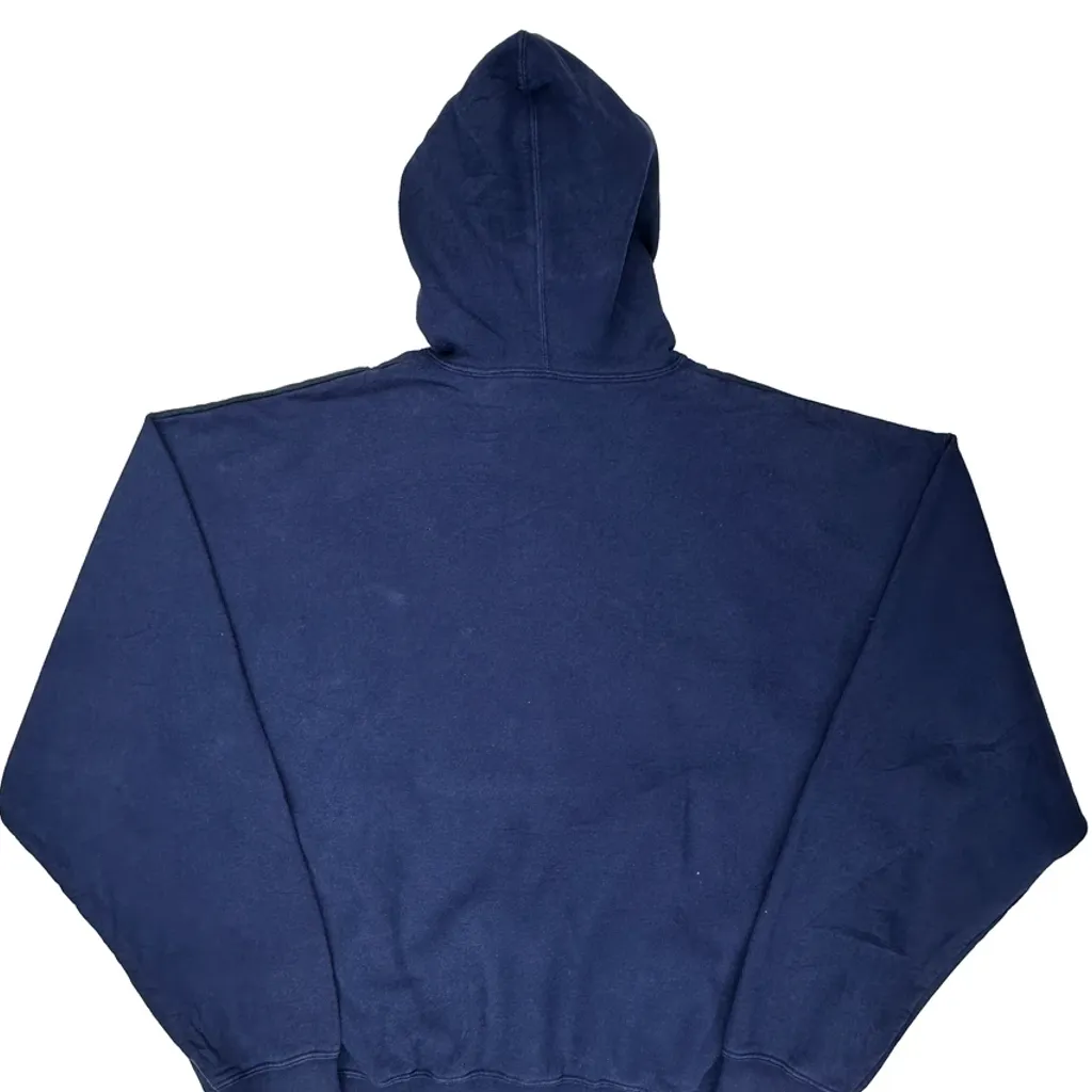 Adidas Spellout Hoodie - XL Blue Cotton - Image 6