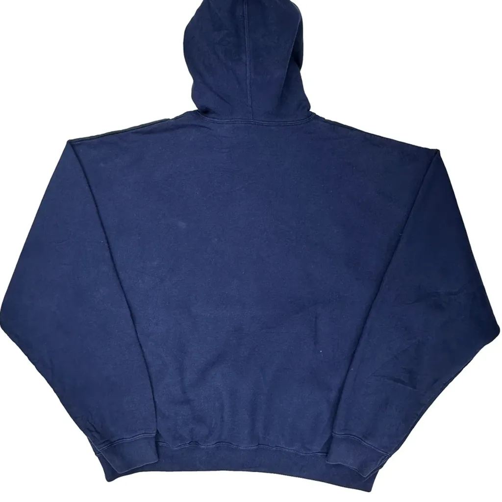 Adidas Spellout Hoodie - XL Blue Cotton - Image 7