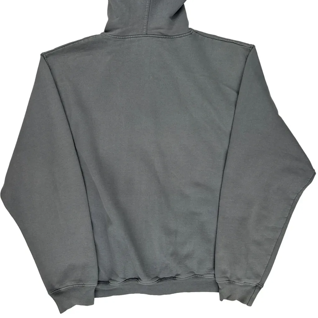 Adidas Spellout Hoodie - Large Gray Cotton Blend - Image 6