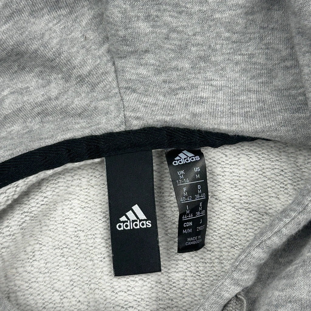 Adidas Hoodie - Medium Grey Cotton Blend - Image 3