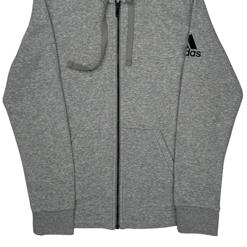 Adidas Hoodie - Medium Grey Cotton Blend - Image 5