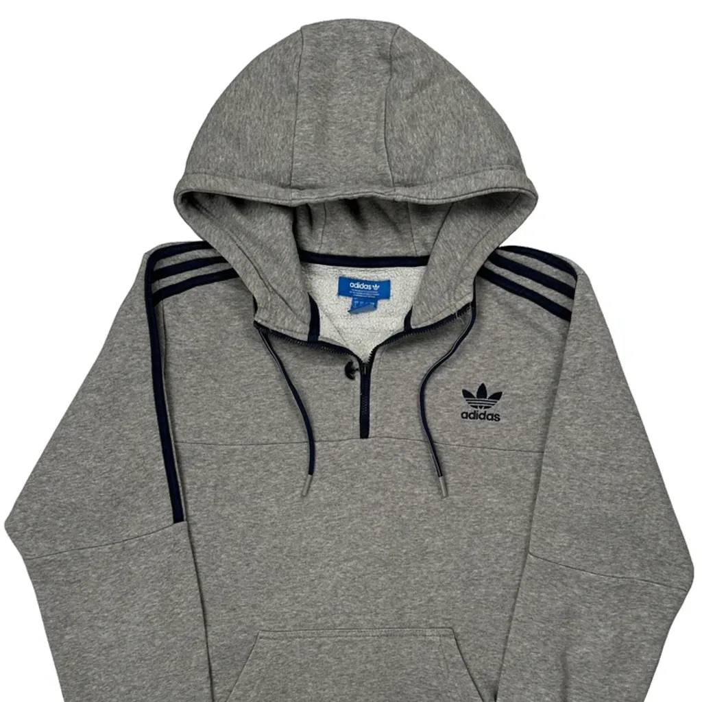 Adidas Hoodie - Small Grey Cotton - Image 5