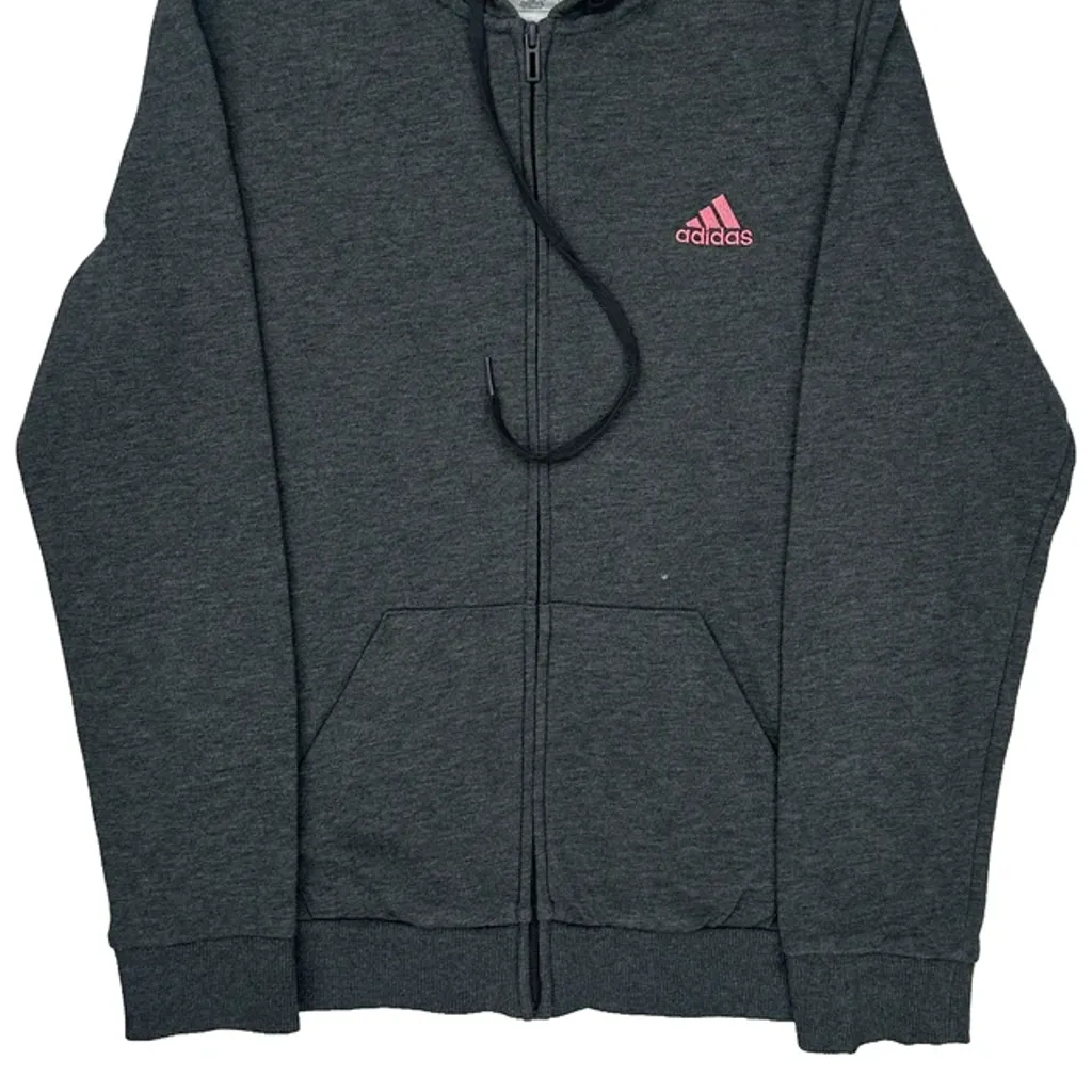 Adidas Hoodie - Medium Grey Cotton Blend - Image 4